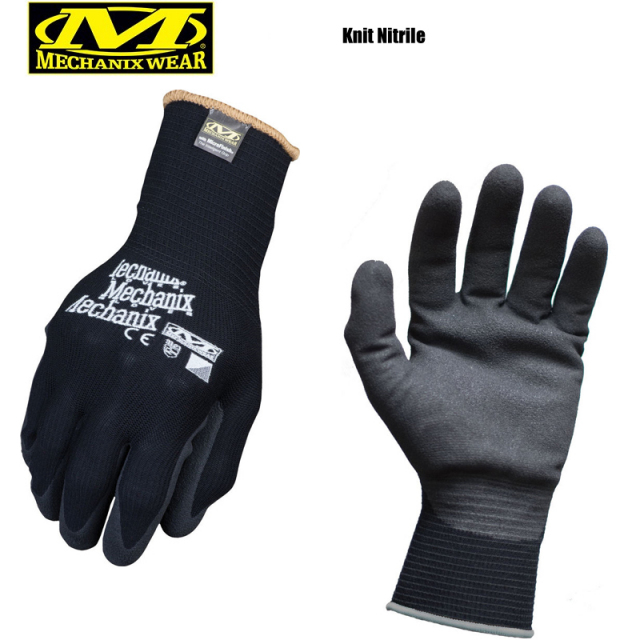 ★カートで割引対象品★【即日出荷対応】【ネコポス便対応】MechanixWear メカニックスウェア Knit Nitrile ニットニトリルグローブ 手袋【T】
