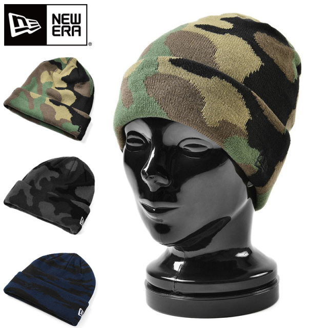 ★只今10％OFF★【即日出荷対応】NEW ERA ニューエラ BASIC CUFF KNIT ベーシックカフニット カモフラージュ【Sx】【T】
