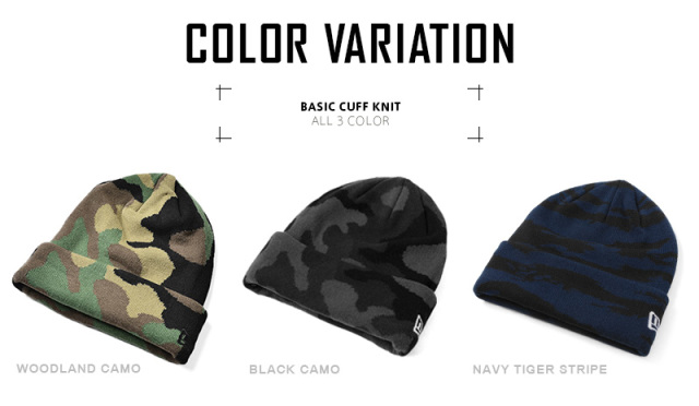 NEW ERA ニューエラ BASIC CUFF KNIT ベーシックカフニット 迷彩