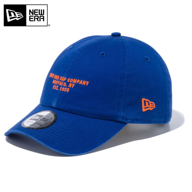 ★只今10％OFF★【即日出荷対応】NEW ERA ニューエラ 12326083 Casual Classic リアストラップエンブロイダリー ベースボールキャップ NEW ERA CAP COMPANY ライトロイヤル × グリルドオレンジ【Sx】【T】