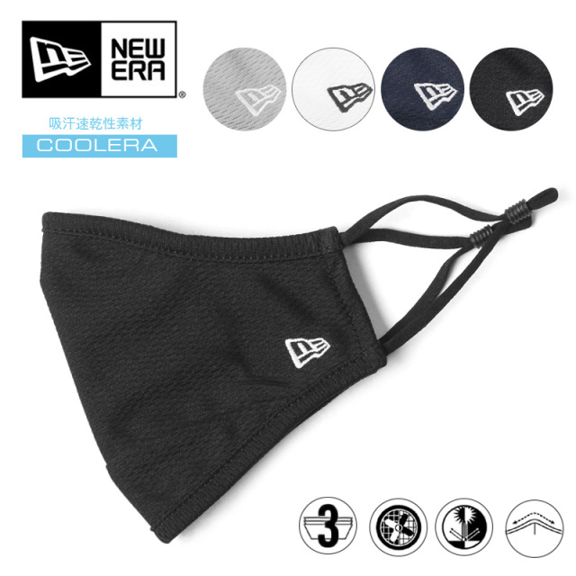 【メーカー取次】【ネコポス便対応】NEW ERA ニューエラ FACE COVERINGS JAPAN FIT ロゴエンブロイダリー マスク【キャンペーン対象外】【T】