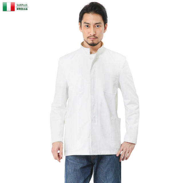 実物 新品 イタリア デッドストック ドレスジャケット ホワイト ミリタリーファッション 軍服【キャンペーン対象外】【I】
