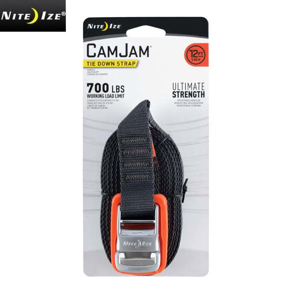 ★カートで割引対象品★NITE IZE ナイトアイズ CAMJAM TIE DOWN STRAP カムジャム タイダウンストラップ 12FT【T】
