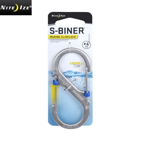 ★カートで割引対象品★【ネコポス便対応】NITE IZE ナイトアイズ S-BINER Marine SLIDELOCK #4【T】