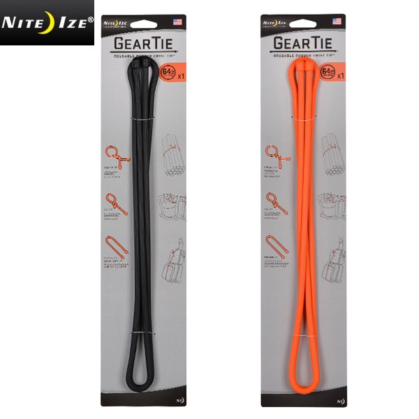 ★カートで割引対象品★NITE IZE ナイトアイズ  GEAR TIE(ギアータイ） 64INCH【T】