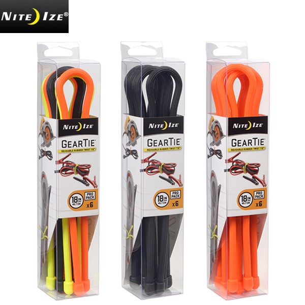 ★カートで割引対象品★NITE IZE ナイトアイズ  GEAR TIE(ギアータイ） PROPACK 18INCH 6本入り【T】