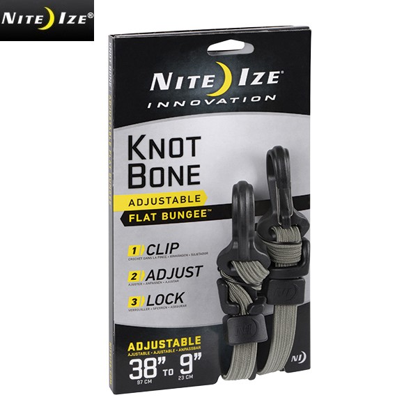 ★カートで割引対象品★NITE IZE ナイトアイズ  KNOT BONE FLAT BUNGEE ノットボーンフラットバンジー【T】