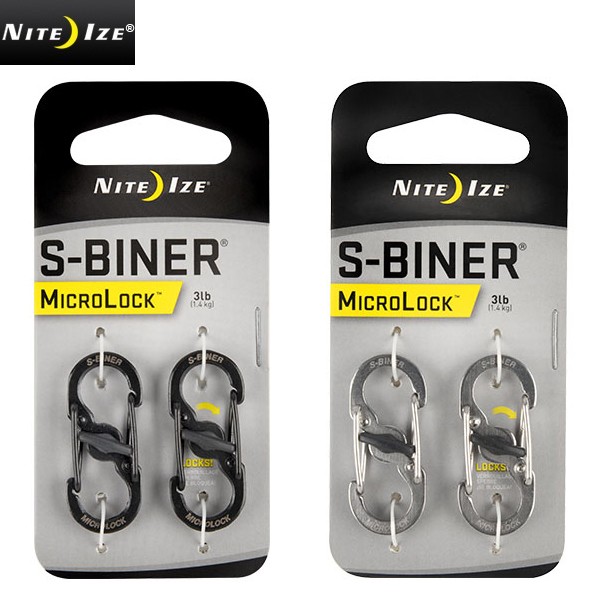 ★カートで割引対象品★【ネコポス便対応】NITE IZE ナイトアイズ S-BINER STAINLESS MICROLOCK STEEL【T】
