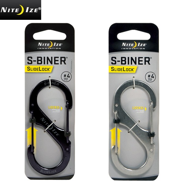 ★カートで割引対象品★【ネコポス便対応】NITE IZE ナイトアイズ S-BINER STAINLESS SLIDELOCK #4【T】