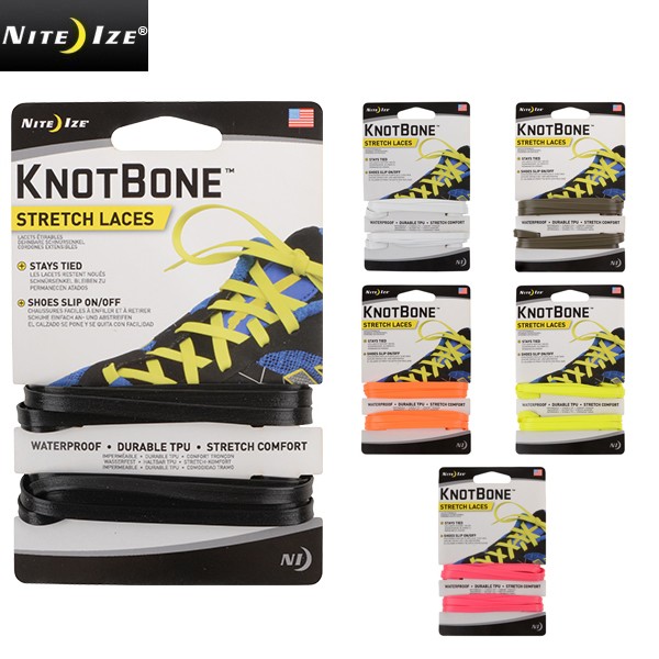 ★カートで割引対象品★NITE IZE ナイトアイズKNOT BONE STRETCH SHOE LACE ノットボーンストレッチシューレース【T】