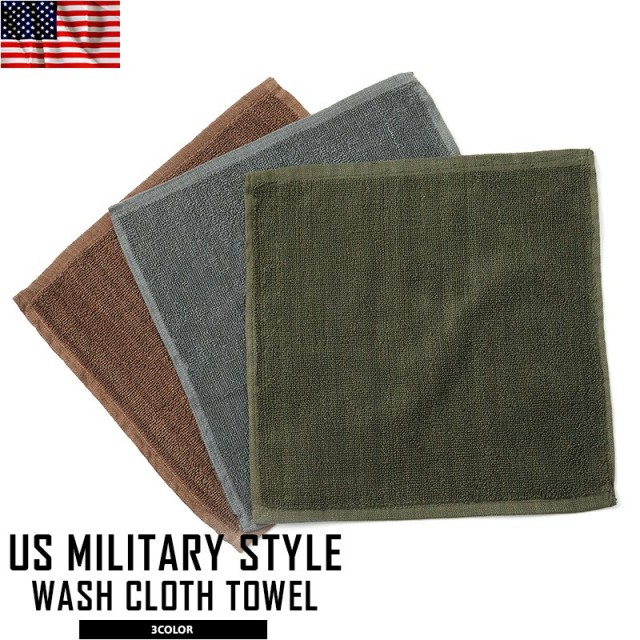 ★カートで割引対象品★新品 ミリタリースタイル WASH CLOTH タオル【T】
