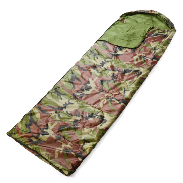 ★カートで割引対象品★マミータイプ ミリタリーシュラフ（寝袋） WOODLAND CAMO【T】
