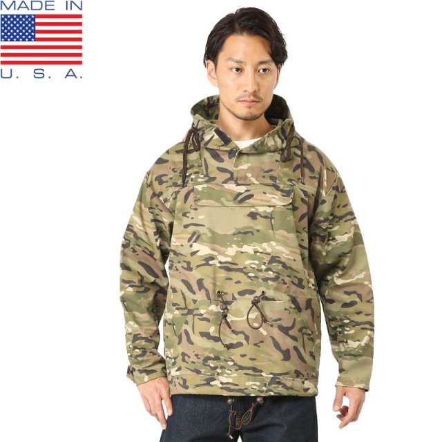 ★カートで割引対象品★新品 MADE IN USA アノラックパーカー MultiCam【T】