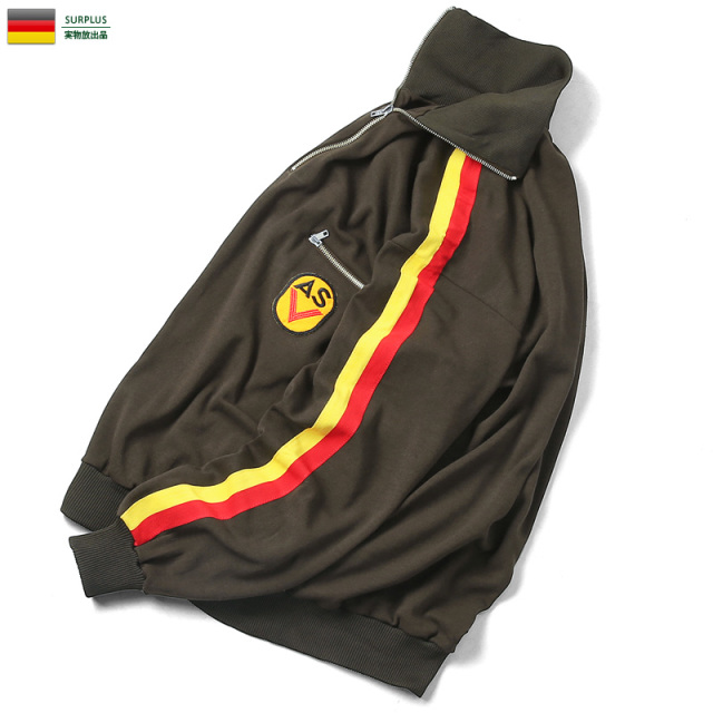 実物 新品 東ドイツ軍 NVA（国家人民軍） プルオーバー ジムジャケット ブラウン 軍放出品 ミリタリーファッション 軍服【キャンペーン対象外】【I】