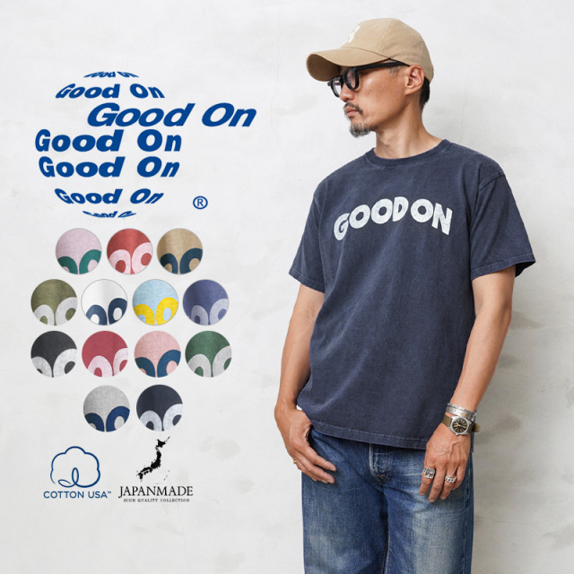 ★カートで割引対象品★【即日出荷対応】Good On グッドオン OLSS-1171 S/S GOOD ON ARCHロゴ クルーネックTシャツ 日本製【Sx】【T】