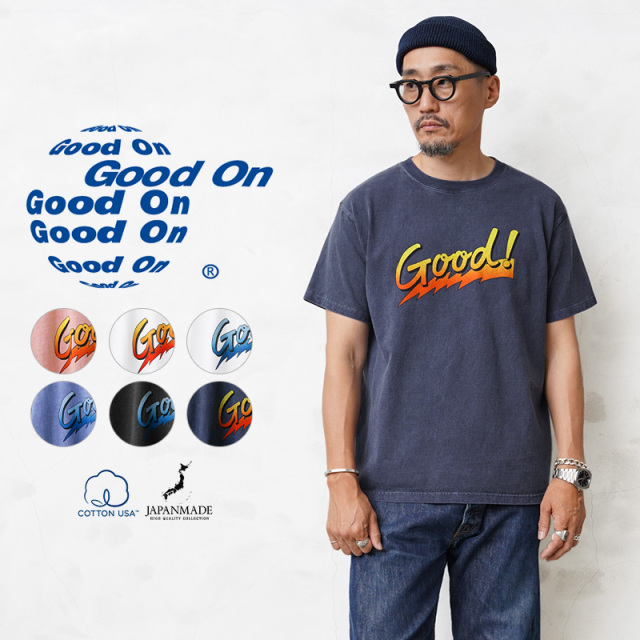 ☆大幅割引中☆【即日出荷対応】【ネコポス便対応】Good On グッドオン OLSS-1232 S/S 90’ｓ GOODロゴ クルーネックTシャツ 日本製【キャンペーン対象外】【T】