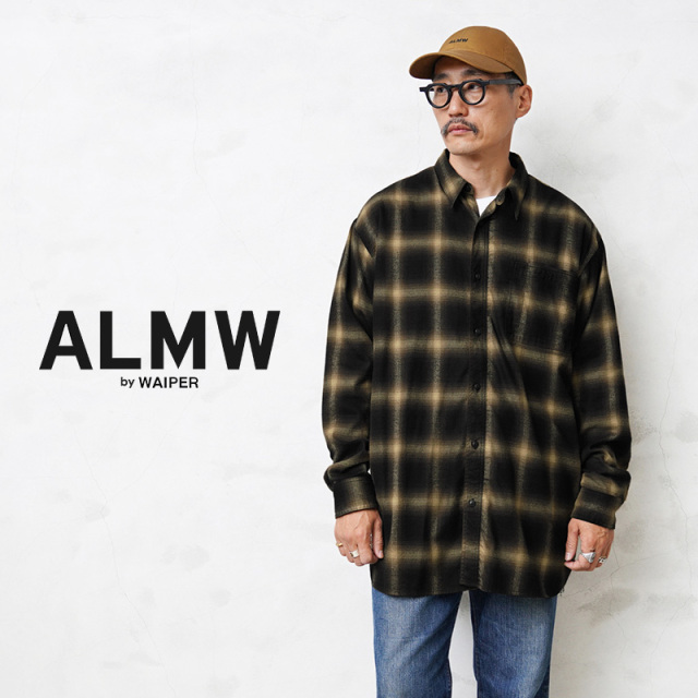 ALMW by WAIPER ALMW-OmbreSSI チンスト オンブレーチェックシャツ 日本製【キャンペーン対象外】【T】