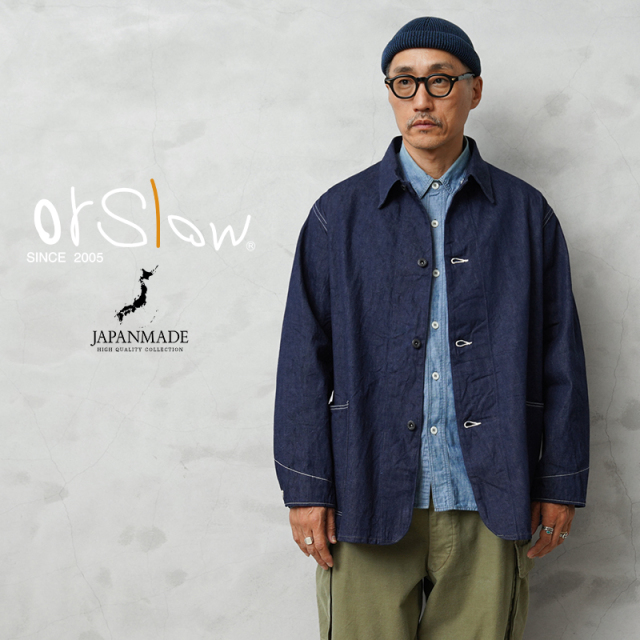 【即日出荷対応】orSlow オアスロウ 01-6250-81 WWII SIMPLIFIED DENIM COVERALL カバーオールジャケット / デニムジャケット 日本製【キャンペーン対象外】【T】