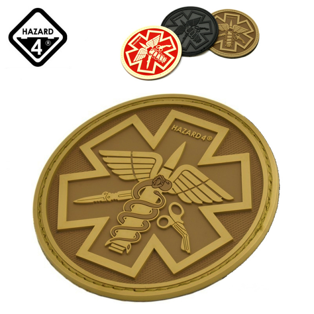 ★カートで割引対象品★【ネコポス便対応】HAZARD4 ハザード4 BATTLE PARAMEDIC バトル パラメディック ベルクロパッチ【T】