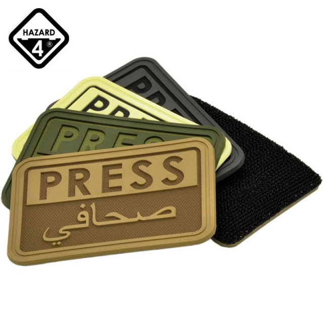 ★カートで割引対象品★【ネコポス便対応】HAZARD4 ハザード4 PRESS/ARABIC プレス/アラビック ベルクロパッチ【T】