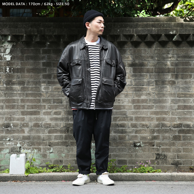 ドイツ警察 ブラック レザージャケット リフレクターバックロゴ  