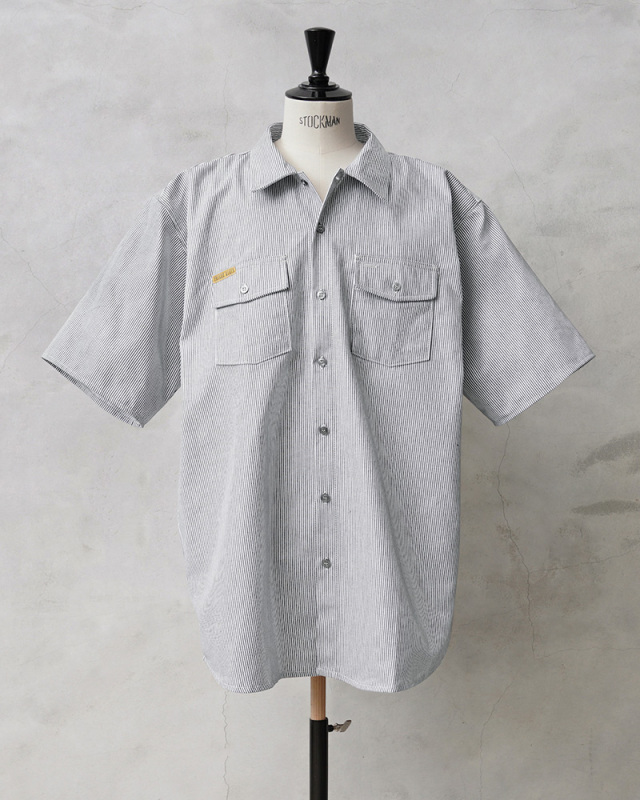 PRISON BLUES プリズンブルース PRBS407 SHORT SLEEVE ヒッコリー