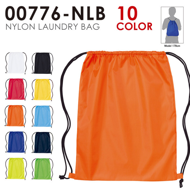 【メーカー取次】 PRINTSTAR プリントスター ナイロンランドリーバッグ 00776-NLB バラックバッグ【Sx】【T】