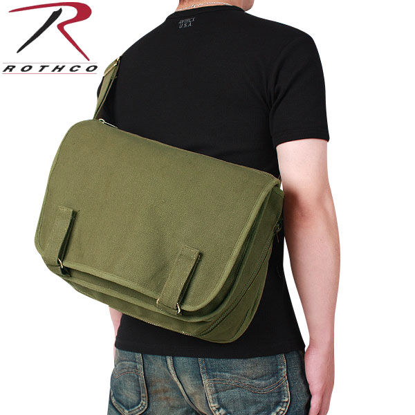 ★カートで割引対象品★ROTHCO ロスコ ヨーロピアン スクールバッグ オリーブ【8119】【T】