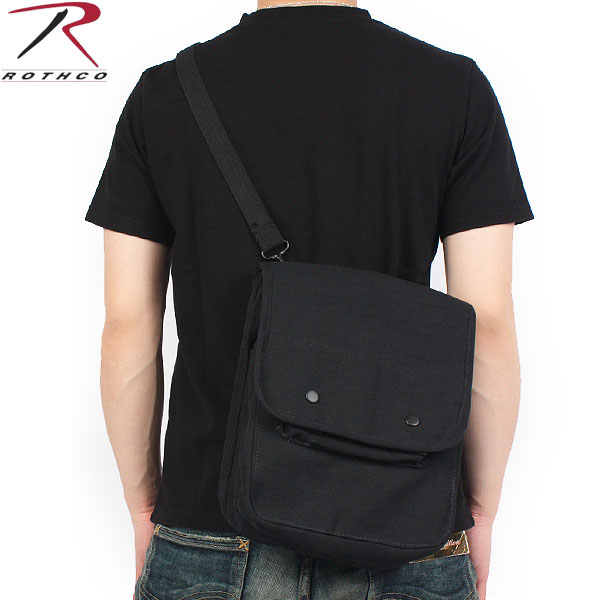 ★カートで割引対象品★ROTHCO ロスコ 米軍マップケースショルダーバック ブラック【5597】【T】
