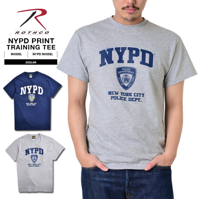 ★カートで割引対象品★ROTHCO ロスコ NYPD オフィシャル トレーニングTシャツ2色【T】