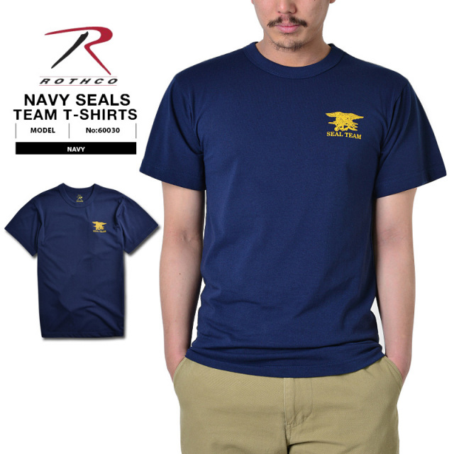 ★カートで割引対象品★ROTHCO ロスコ 60030 NAVY SEALs チームTシャツ【T】