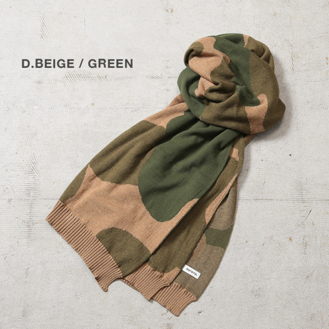 ROTOTO ロトト R5138 DUCK CAMO COTTON SHAWL MUFFLER ダックカモ