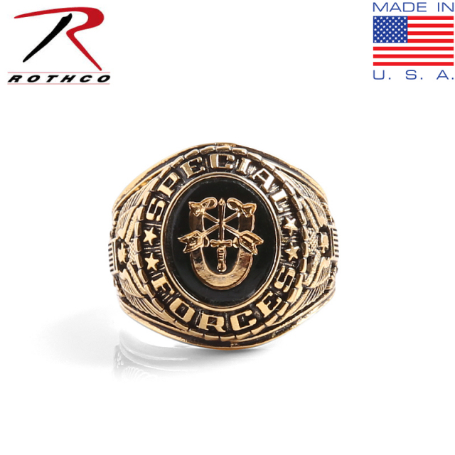 ★カートで割引対象品★ROTHCO ロスコ DELUXE ミリタリーリング SPECIAL FORCES【T】