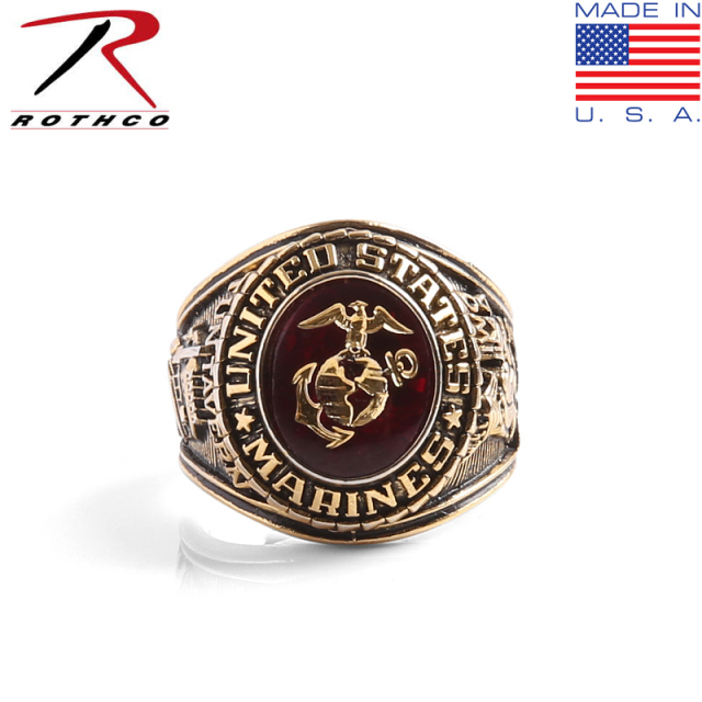 ★カートで割引対象品★ROTHCO ロスコ DELUXE ミリタリーリング MARINES【T】