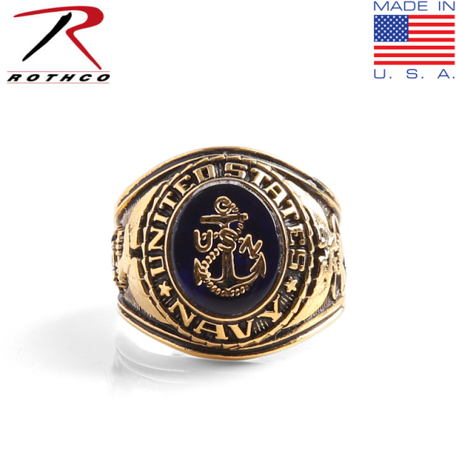 ★カートで割引対象品★ROTHCO ロスコ DELUXE ミリタリーリング NAVY【T】