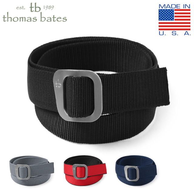 ★カートで割引対象品★【即日出荷対応】Thomas Bates トーマスベイツ RA19-026 スライドバックルベルト MADE IN USA【T】