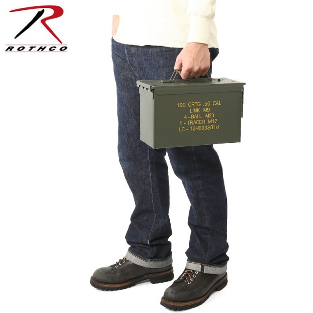 ★カートで割引対象品★ROTHCO ロスコ 2102 ミルスペック 50CAL AMMO CAN 弾薬箱【T】