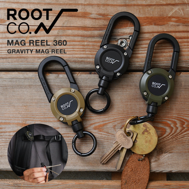 【即日出荷対応】 【ネコポス便対応】ROOT CO. ルート コー GMR3 GRAVITY MAG REEL 360 マグネット内蔵型リールカラビナ【T】【キャンペーン対象外】