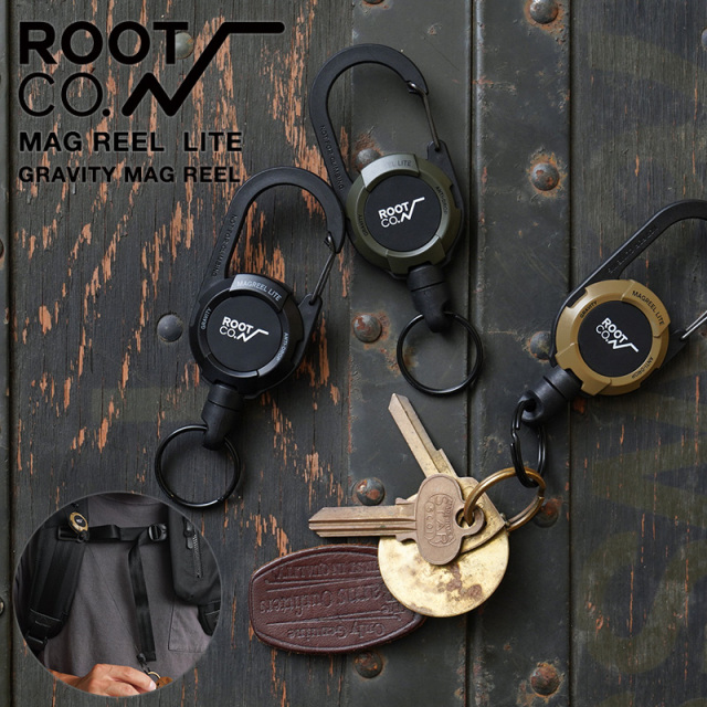 ROOT CO. ルート コー GMRL-4361 GRAVITY MAG REEL LITE マグネット内蔵型リールカラビナ