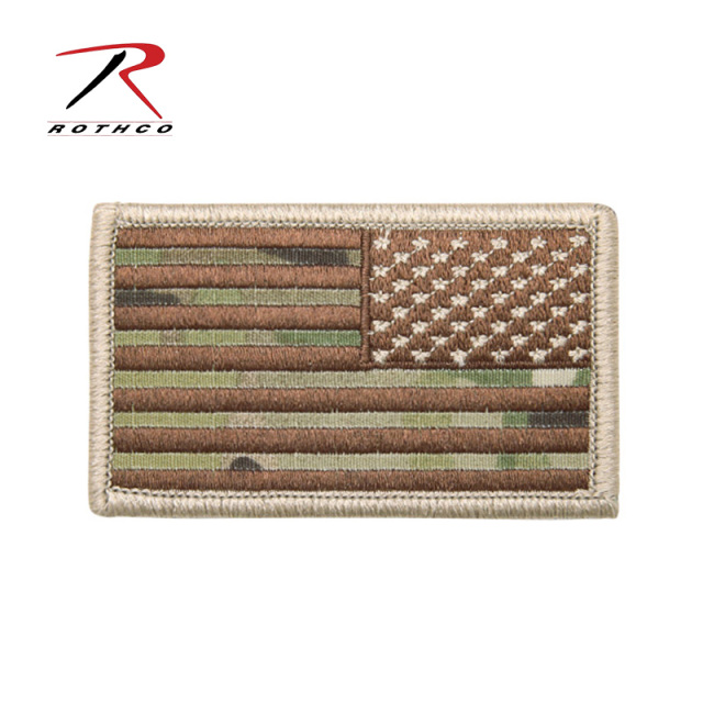 ROTHCO ロスコ 17772 U.S.FLAG PATCH MULTICAM REVERSE（ワッペン）【T】