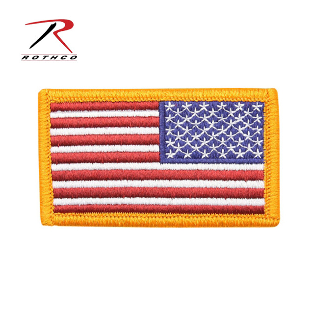 ROTHCO ロスコ 17778 U.S.FLAG PATCH FULL COLOR REVERSE（ワッペン）【T】