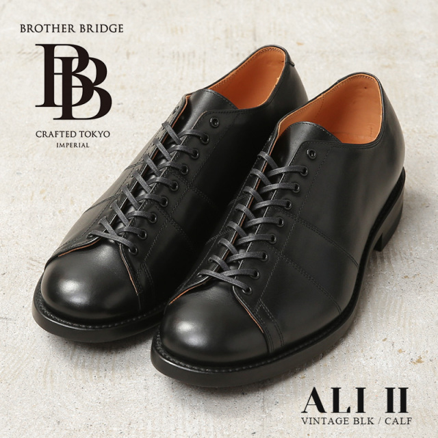 【即日出荷対応】BROTHER BRIDGE ブラザーブリッジ S020 ALI II VINTAGE BLK / CALF アリII レザー オックスフォードシューズ 日本製【キャンペーン対象外】【T】