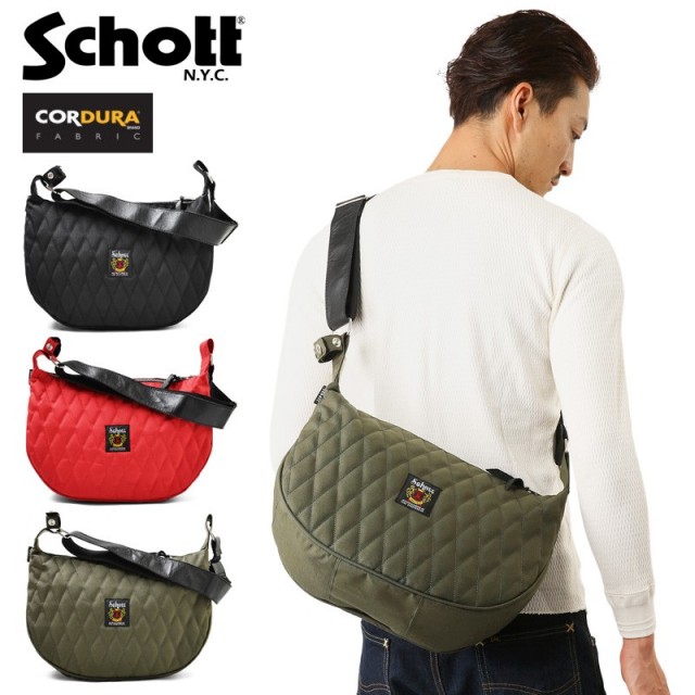 Schott ショット 3169006 NYLON PADDED BANANA BAG【T】【キャンペーン対象外】