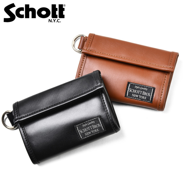 【8月25日前後で発送予定】Schott ショット 3169004 レザー イージー ワレット【T】【キャンペーン対象外】
