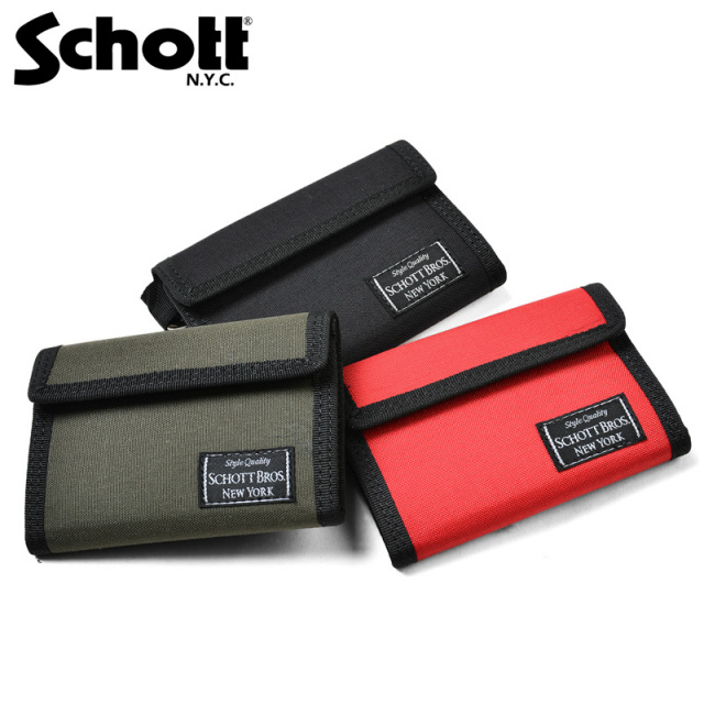 【8月25日前後で発送予定】Schott ショット 3169005 ナイロン イージー ワレット【T】【キャンペーン対象外】