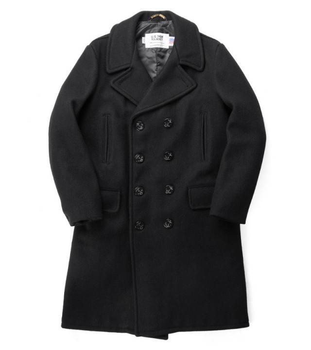 ★ポイント10倍★Schott ショット 714US ロングメルトンピーコート NAVY 7331【キャンペーン対象外】【T】