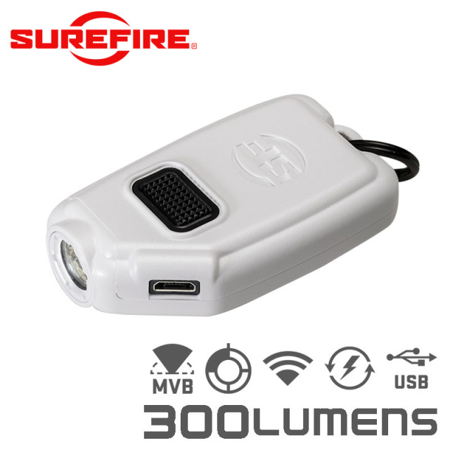 SUREFIRE シュアファイア SIDEKICK Ultra-Compact Variable-Output LEDフラッシュライト / 300ルーメン（SIDEKICK-WHT）【キャンペーン対象外】 懐中電灯 防災用品【T】