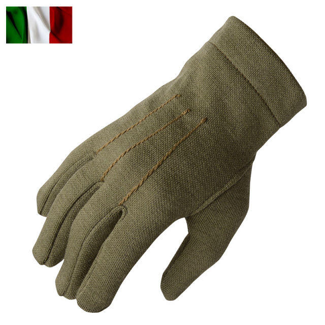 実物 新品 イタリア軍 AF ウールグローブ オリーブ【キャンペーン対象外】【T】ミリタリー
