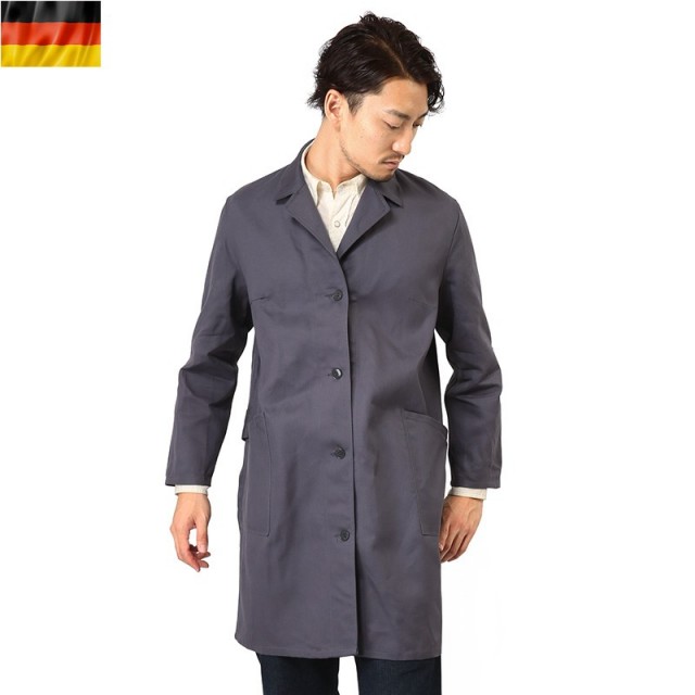 実物 新品 ドイツ軍 ショップコート チャコールパープルミリタリーファッション 軍服【キャンペーン対象外】【T】
