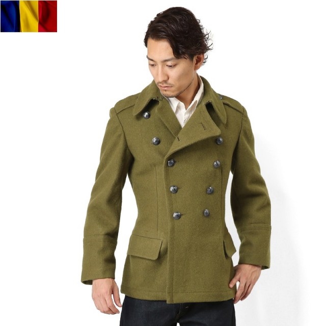 実物 新品 ルーマニア軍 リメイクウールコートミリタリーファッション 軍服【キャンペーン対象外】【T】